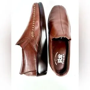 SAS | Shoes | Sas Womens Dream Brown Leather Slip On Loafers  display picture 3